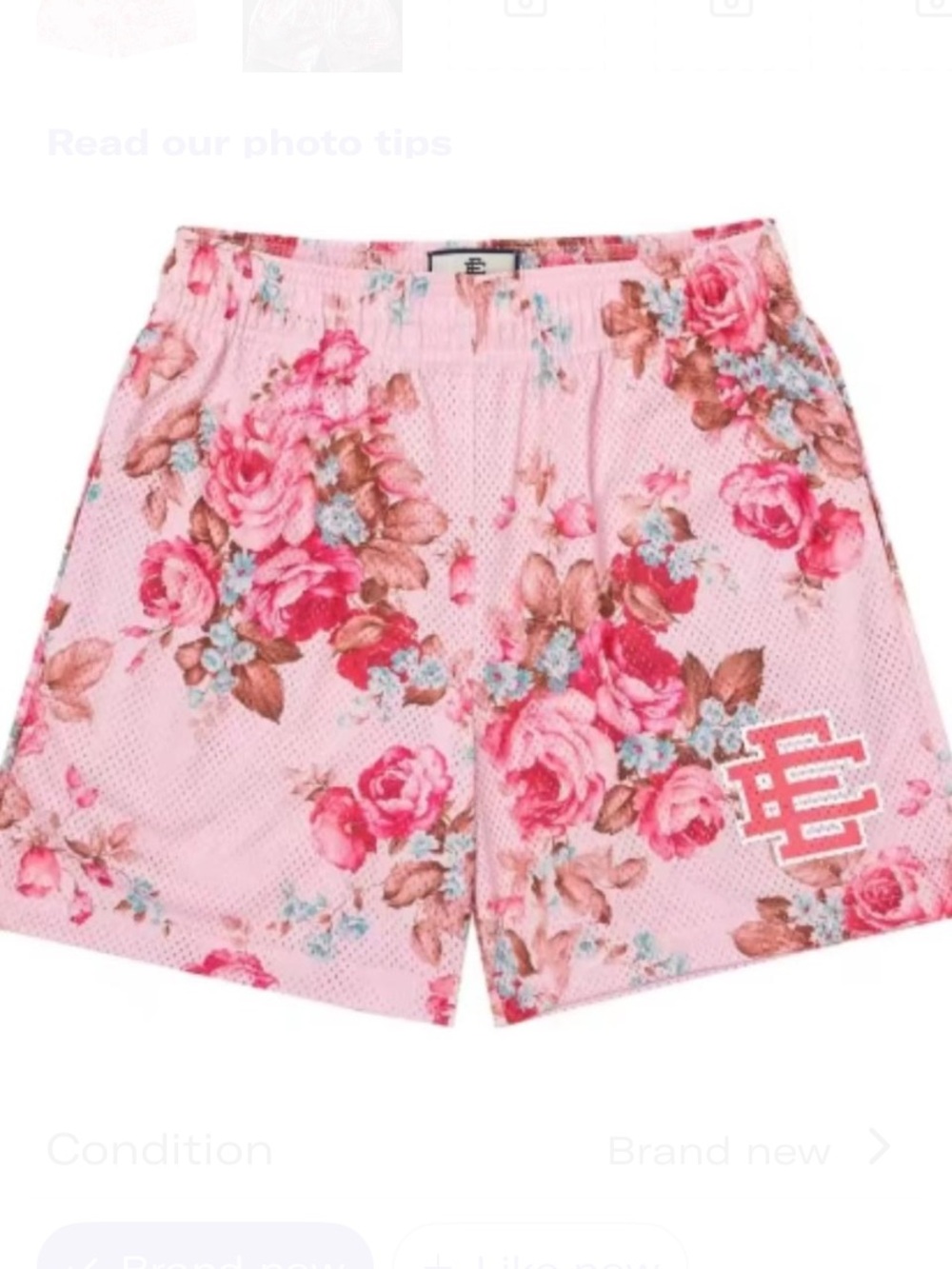 Eric Emanuel Smiths Floral Pink Women's Mesh Shorts